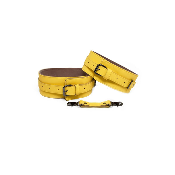 Yellow Thigh Cuffs - idevildesires