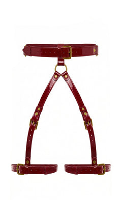 Patent Harness Garter "Muza"