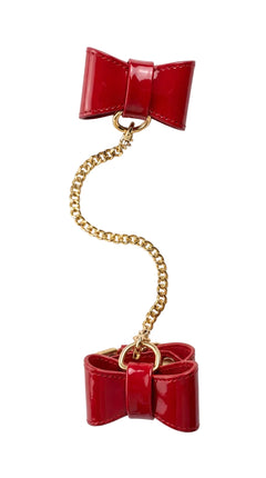 Red Patent Handсuffs "Sweet Surrender"