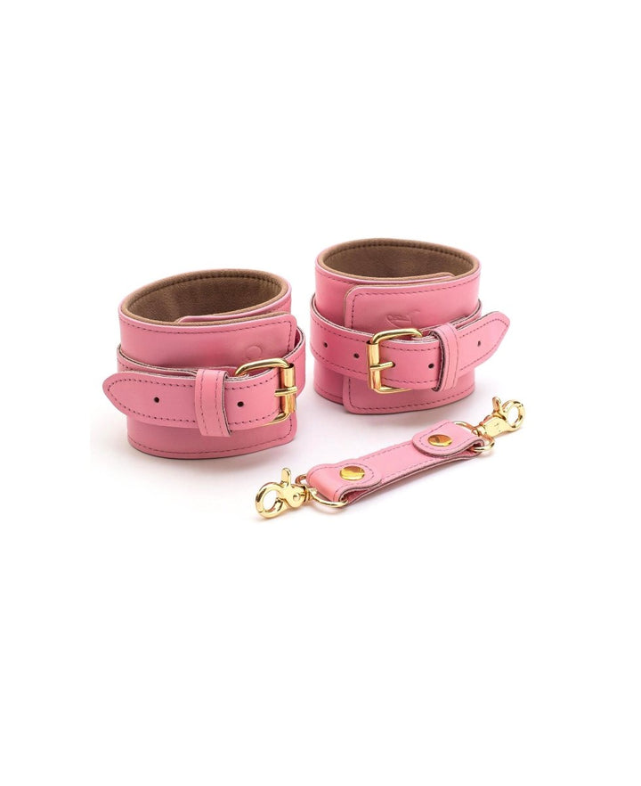 Pink ankle cuffs - idevildesires